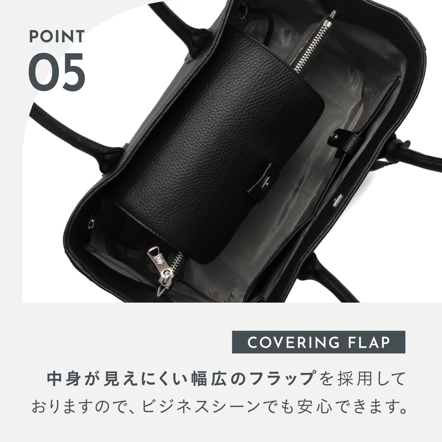 トートバッグ レディース A4 本革 ブラック 黒 ACS01085