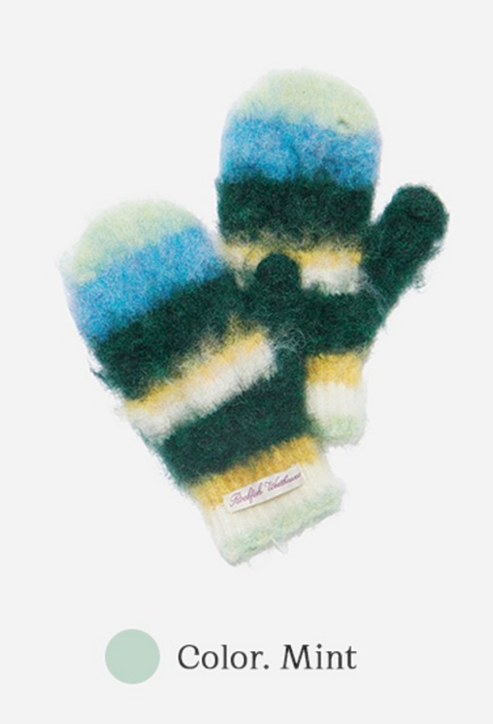 STRIPE SHAGGY MITTENS 5色 [公式正規品]