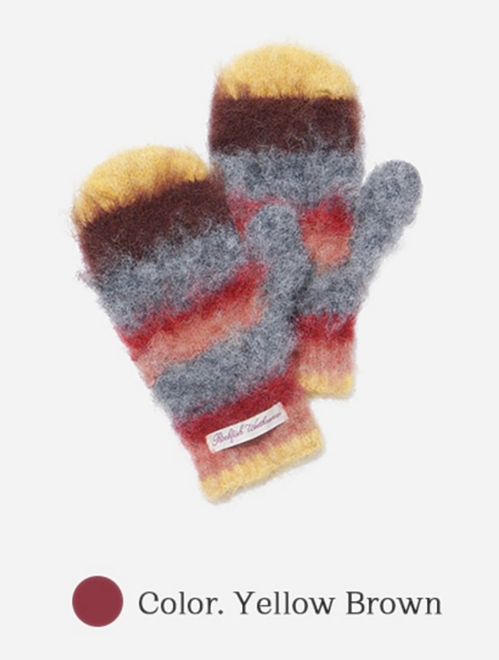 STRIPE SHAGGY MITTENS 5色 [公式正規品]