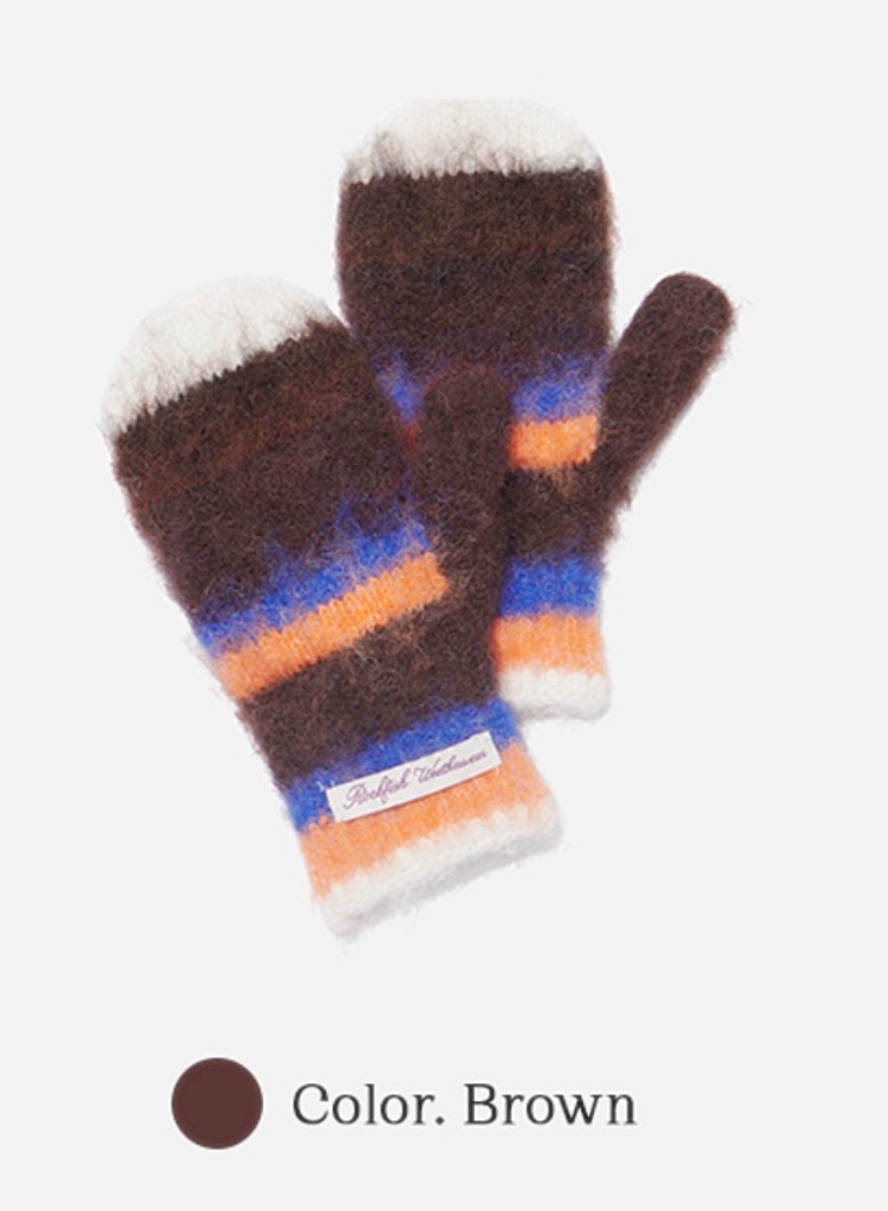 STRIPE SHAGGY MITTENS 5色 [公式正規品]