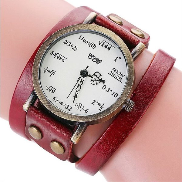 海外アンティーク調珍しい数式腕時計新品 お洒落腕時計 男女兼用