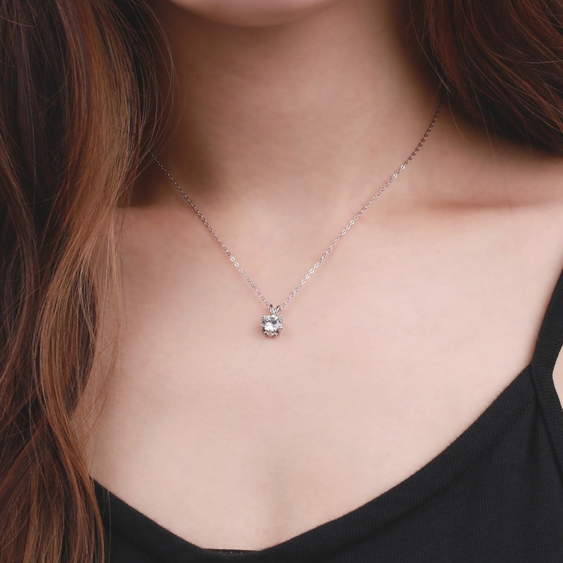 S925 ワンドロップ 一滴 ネックレス [fhns026-silver]