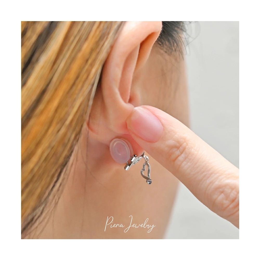 me on 誕生石 ダブルハート イヤリング K10WG ロジウムコーティング プラチナ仕上げ me on 誕生石 ダブルハート イヤリング K10WG ロジウムコーティング プラチナ仕上げ