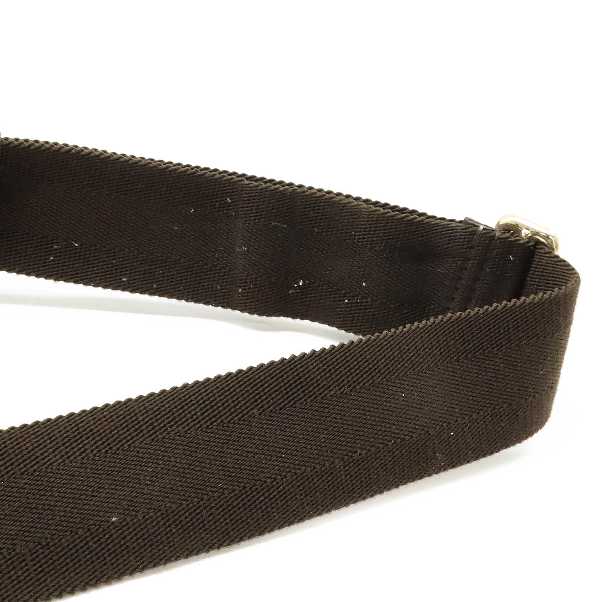 GGスプリーム GGプラス ショルダーバッグ 斜め掛け PVC レザー カーキベージュ 茶 ダークブラウン シルバー金具 24688