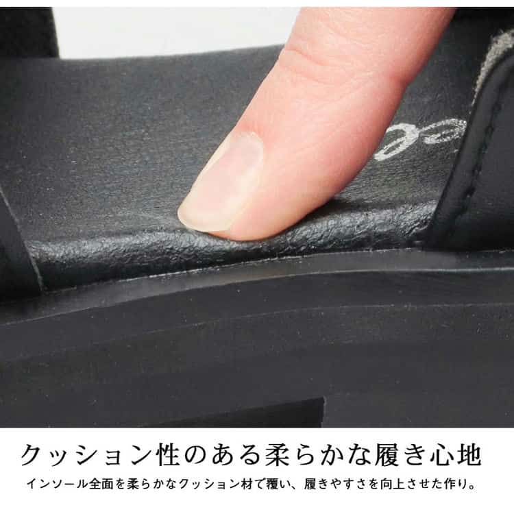glabella グラベラ サンダル メンズ 靴 カメサンダル グルカサンダル 黒 ブラック カメ シューズ スリッポン 通気性 夏 涼しい おしゃれ トレンド 春 合皮 シンプル SQUARE TO