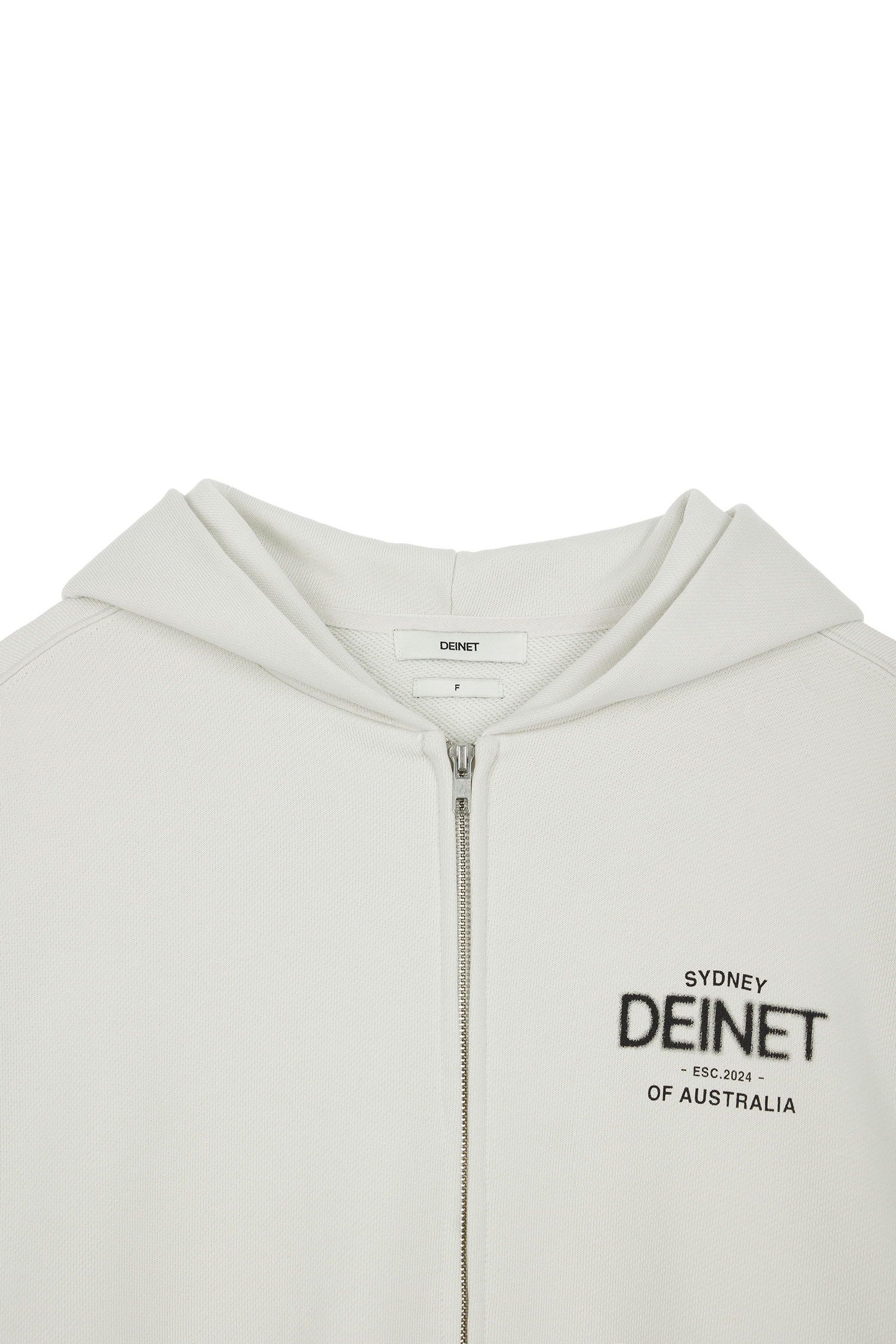 DEINET】 LOST IN SYDNEY ZIP-UP HOODIE : IVORY