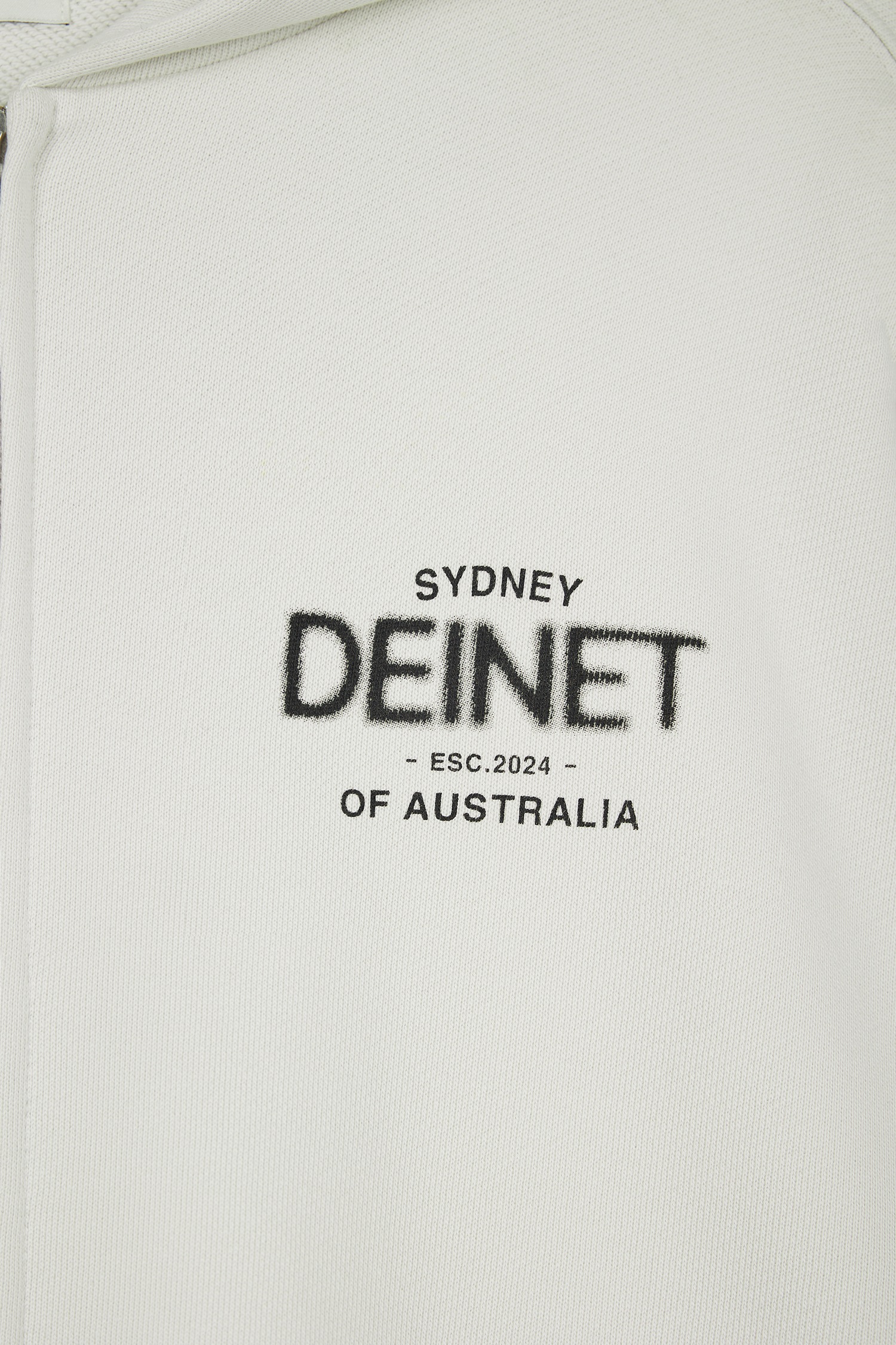 DEINET】 LOST IN SYDNEY ZIP-UP HOODIE : IVORY