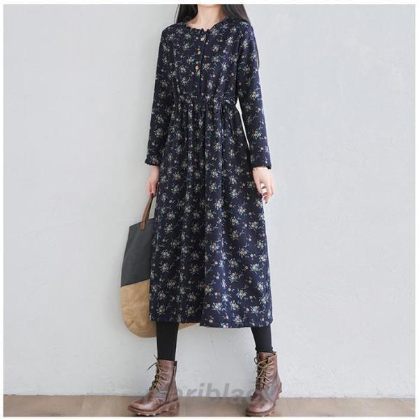 ワンピース レディース 裏起毛 冬 ロングワンピース 花柄 40代 長袖 マキシワンピース 裏ボア チュニック 秋 防寒 体型カバー 大きいサイズ ワンピース レディース 裏起毛 冬 ロングワンピース 花柄 40代 長袖 マキシワンピース 裏ボア チュニック 秋 防寒 体型カバー 大きいサイズ