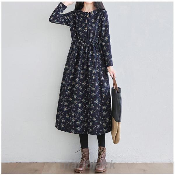 ワンピース レディース 裏起毛 冬 ロングワンピース 花柄 40代 長袖 マキシワンピース 裏ボア チュニック 秋 防寒 体型カバー 大きいサイズ ワンピース レディース 裏起毛 冬 ロングワンピース 花柄 40代 長袖 マキシワンピース 裏ボア チュニック 秋 防寒 体型カバー 大きいサイズ