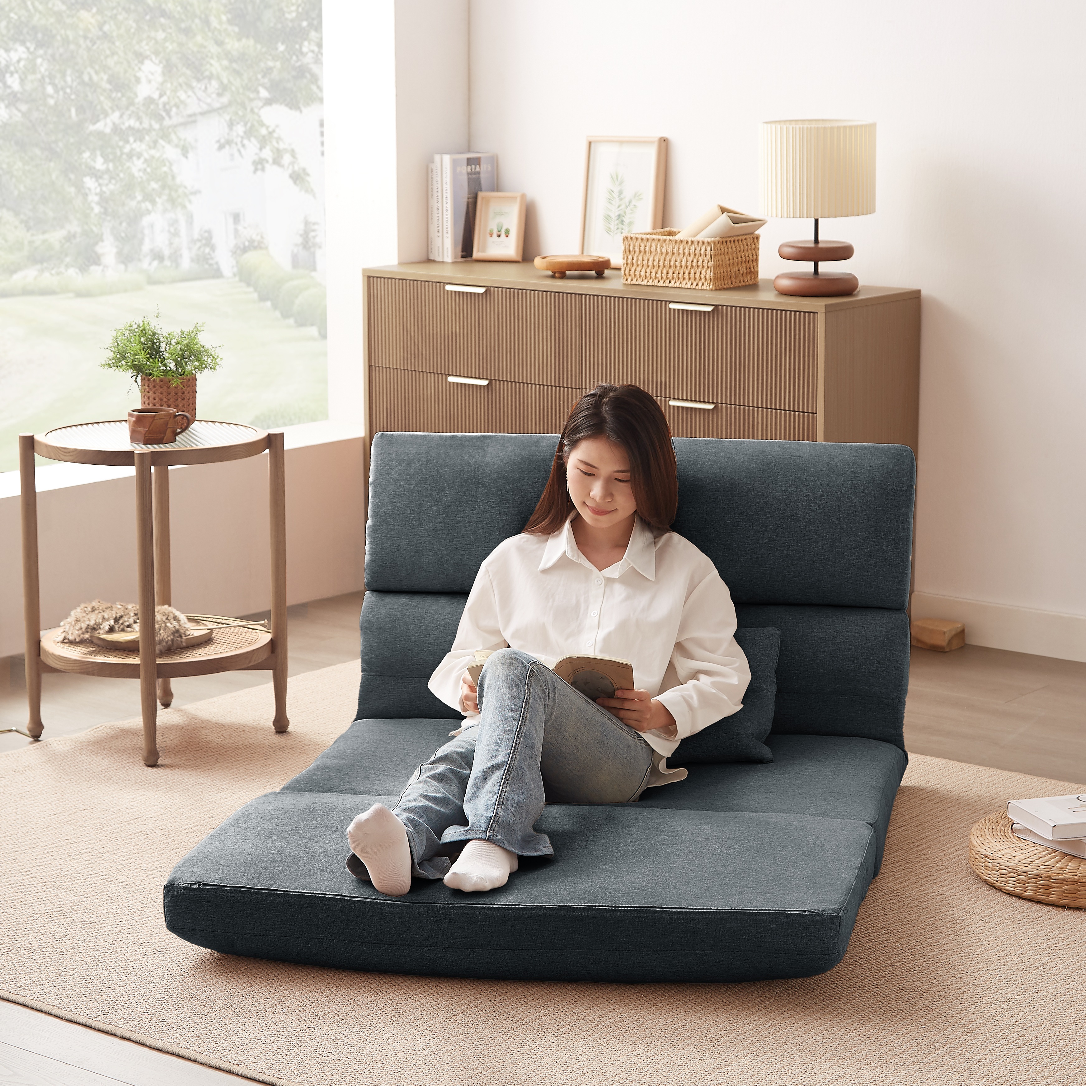 358折りたたみ ソファベッド 座椅子 幅103cm 2人掛け ソファ リクライニング 5段階 コンパクト P1/P2 おしゃれ 358折りたたみ ソファベッド 座椅子 幅103cm 2人掛け ソファ リクライニング 5段階 コンパクト P1/P2 おしゃれ