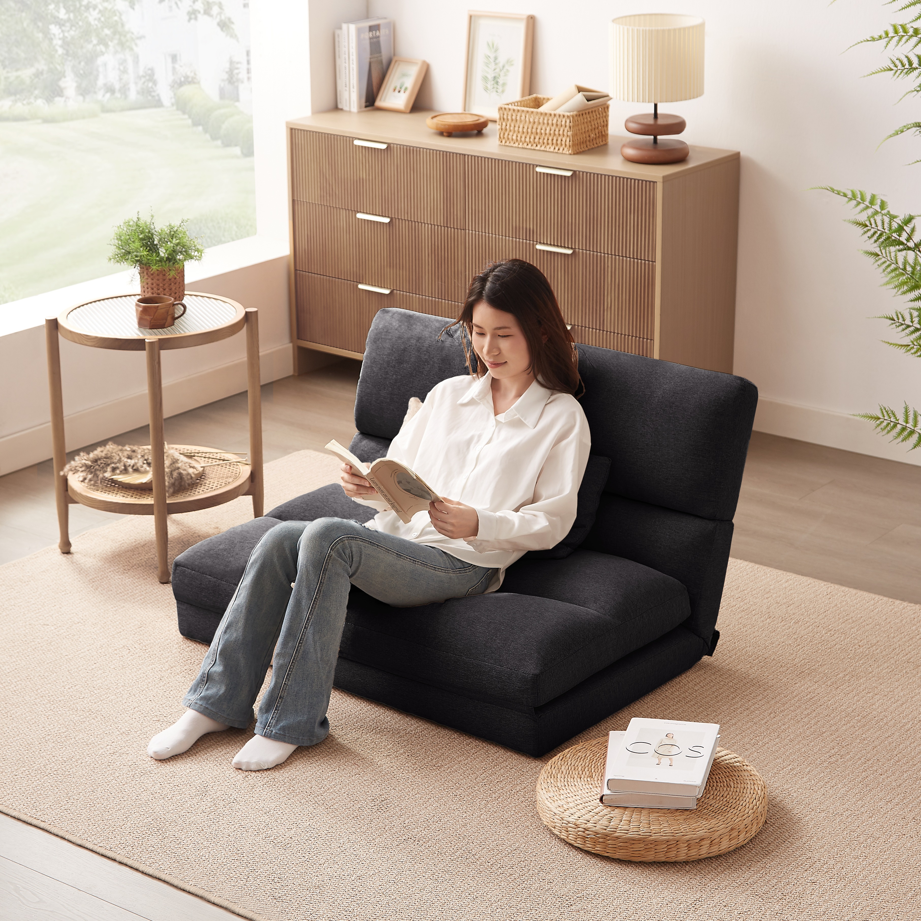 358折りたたみ ソファベッド 座椅子 幅103cm 2人掛け ソファ リクライニング 5段階 コンパクト P1/P2 おしゃれ 358折りたたみ ソファベッド 座椅子 幅103cm 2人掛け ソファ リクライニング 5段階 コンパクト P1/P2 おしゃれ