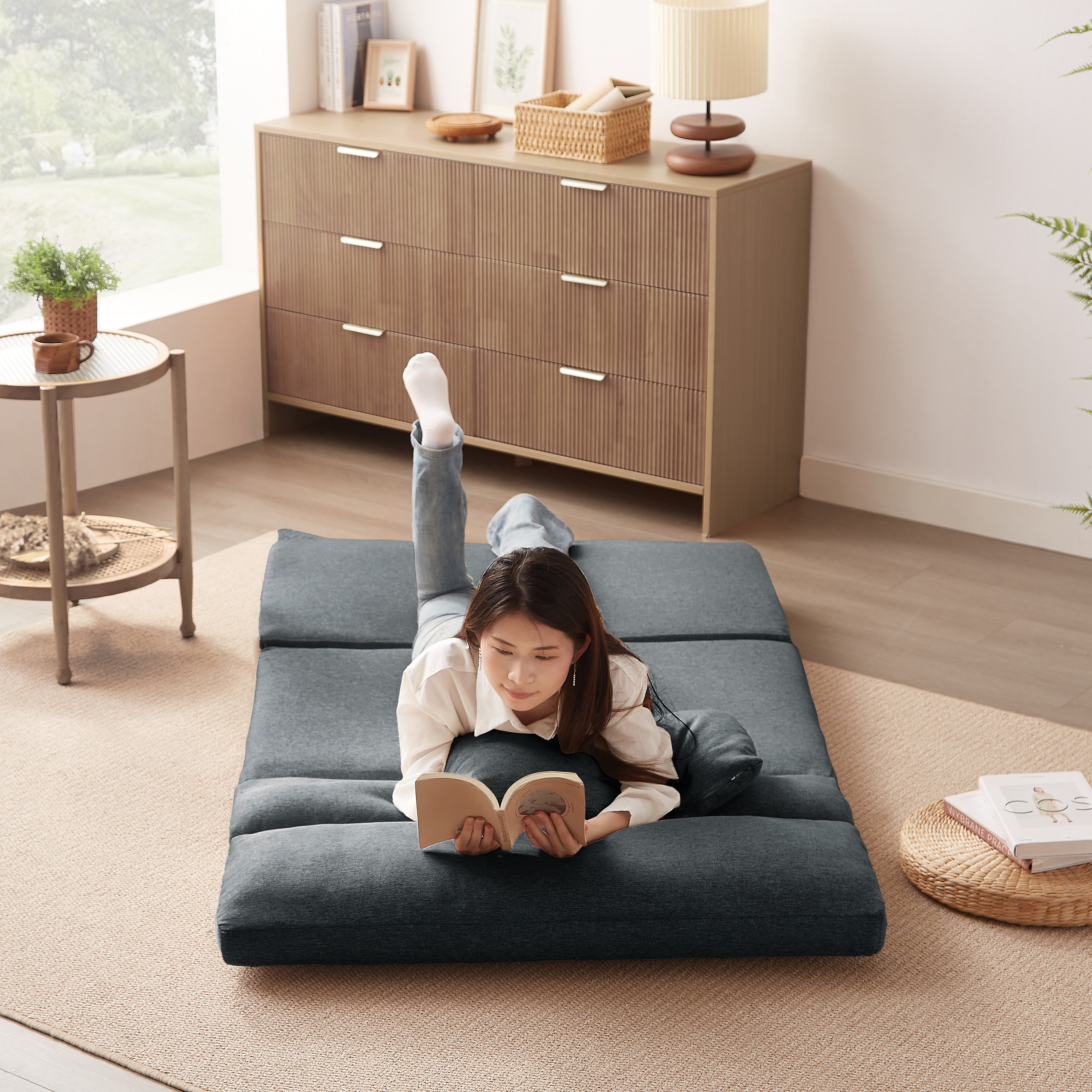 358折りたたみ ソファベッド 座椅子 幅103cm 2人掛け ソファ リクライニング 5段階 コンパクト P1/P2 おしゃれ 358折りたたみ ソファベッド 座椅子 幅103cm 2人掛け ソファ リクライニング 5段階 コンパクト P1/P2 おしゃれ