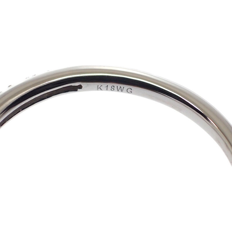 デザインジュエリー リング 15号 指輪 K18ホワイトゴールドK18WG ダイヤモンド レディース【Aランク】