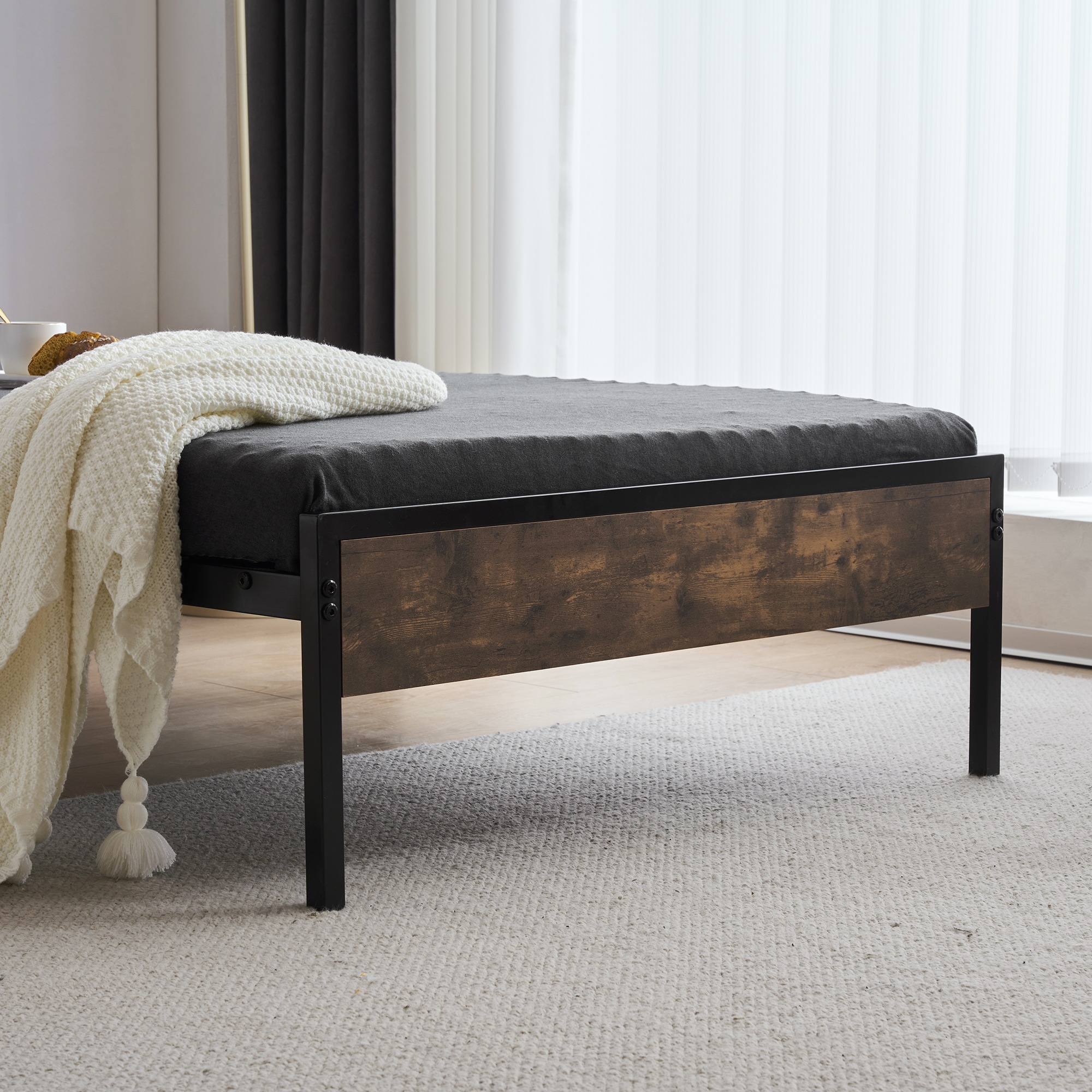 【国内発送M】60S ベッドフレーム シングル シングルベッド パイプベッド コンセント付き 宮付き 木 コンセント ベッド 木製 下収納 スチール おしゃれ ヴィンテージ風 アイアンベッド シンプル 【国内発送M】60S ベッドフレーム シングル シングルベッド パイプベッド コンセント付き 宮付き 木 コンセント ベッド 木製 下収納 スチール おしゃれ ヴィンテージ風 アイアンベッド シンプル