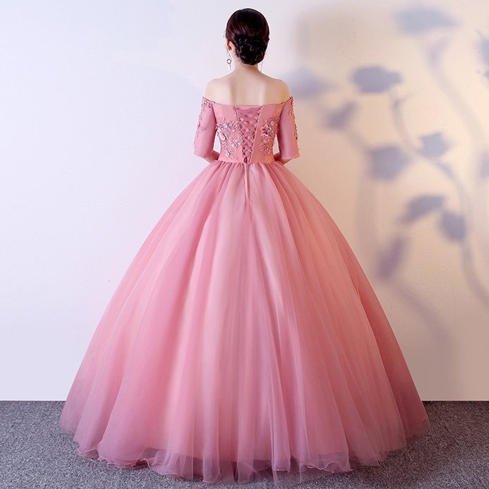 袖付き カラードレス 演奏会用ロングドレス ウェディングドレス ロングドレス 演奏会 発表会 ピアノ