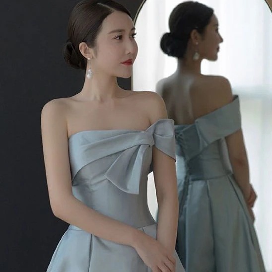 パーティードレス 宴会イブニングドレススカート女性 新型学生成人式年会司会高貴気質普段はロング丈 パーティードレス 宴会イブニングドレススカート女性 新型学生成人式年会司会高貴気質普段はロング丈