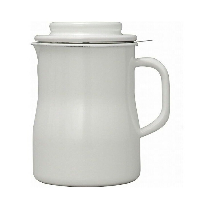 野田琺瑯 日本製 オイルポット 0.8L ホーロー 油こし 油入れ NOL-800 ロカポ 油こし器 琺瑯 野田ホーロー 天ぷら 揚げ物 油 ろ過 油きり ホーロー容器 白 ホワイト おしゃれ