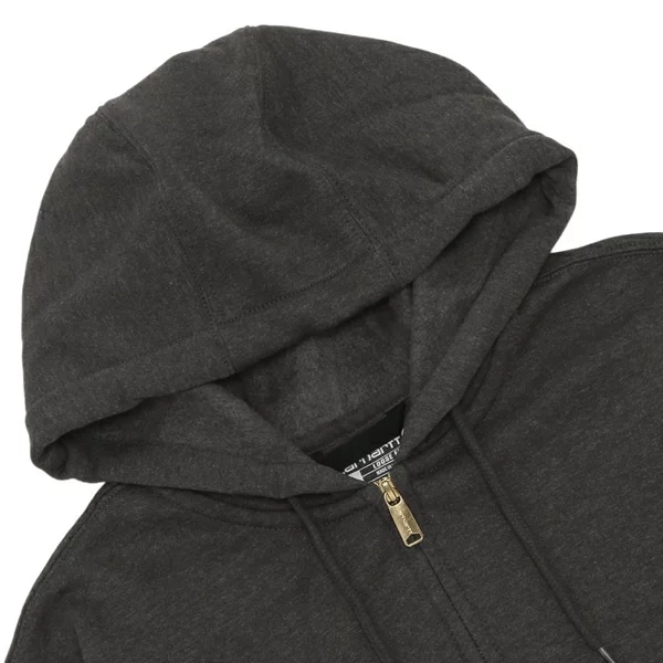 パーカー フーディー ルーズフィット ミッドウエイト フルジップ スウェット チャコール メンズ K122 026 パーカー フーディー ルーズフィット ミッドウエイト フルジップ スウェット チャコール メンズ K122 026