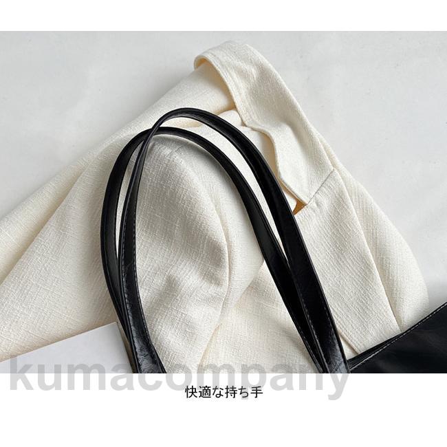 ショルダーバッグ トートバッグ レディース バッグ かばん 合皮 PU 大容量 軽い 肩掛け 手提げ 楽ちん シンプル 無地 可愛い マグネット 通勤 買い物