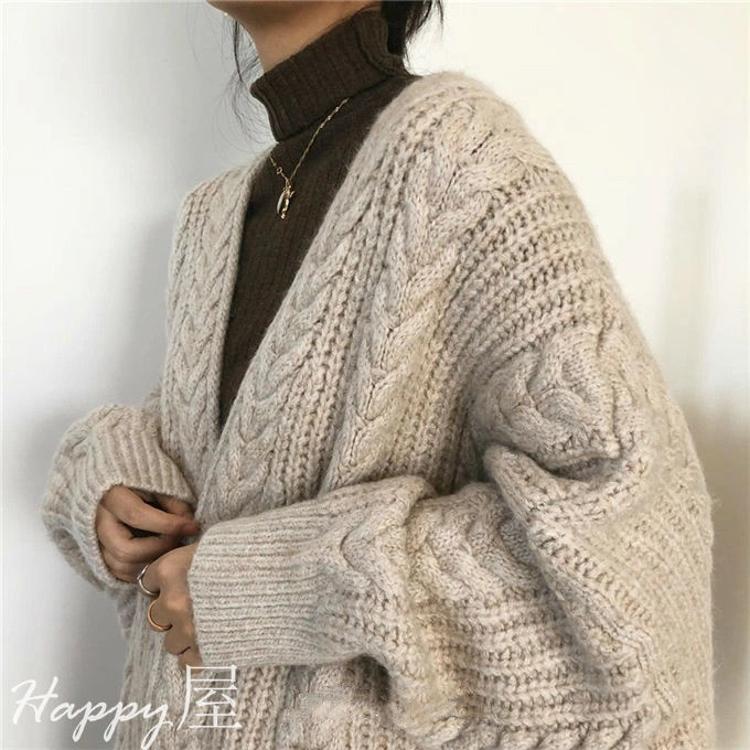 ニットカーディガン レデイース アウター 長袖 ロング丈 無地 ロングカーディガン 前開き 羽織り ケーブル編み レトロ 厚手 シンプル ゆったり 通勤 暖かい 秋新作 冬物 ニットカーディガン レデイース アウター 長袖 ロング丈 無地 ロングカーディガン 前開き 羽織り ケーブル編み レトロ 厚手 シンプル ゆったり 通勤 暖かい 秋新作 冬物