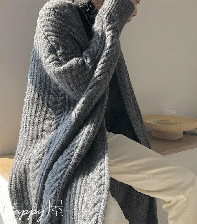 ニットカーディガン レデイース アウター 長袖 ロング丈 無地 ロングカーディガン 前開き 羽織り ケーブル編み レトロ 厚手 シンプル ゆったり 通勤 暖かい 秋新作 冬物 ニットカーディガン レデイース アウター 長袖 ロング丈 無地 ロングカーディガン 前開き 羽織り ケーブル編み レトロ 厚手 シンプル ゆったり 通勤 暖かい 秋新作 冬物