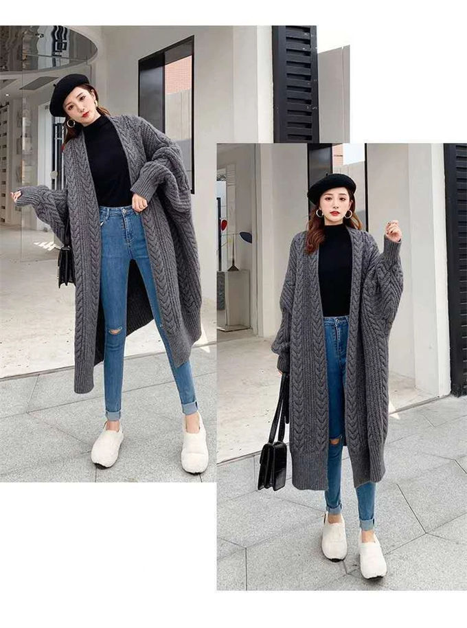 ニットカーディガン レデイース アウター 長袖 ロング丈 無地 ロングカーディガン 前開き 羽織り ケーブル編み レトロ 厚手 シンプル ゆったり 通勤 暖かい 秋新作 冬物 ニットカーディガン レデイース アウター 長袖 ロング丈 無地 ロングカーディガン 前開き 羽織り ケーブル編み レトロ 厚手 シンプル ゆったり 通勤 暖かい 秋新作 冬物