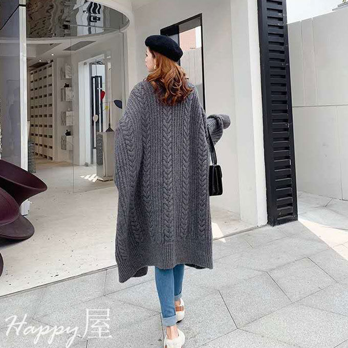 ニットカーディガン レデイース アウター 長袖 ロング丈 無地 ロングカーディガン 前開き 羽織り ケーブル編み レトロ 厚手 シンプル ゆったり 通勤 暖かい 秋新作 冬物 ニットカーディガン レデイース アウター 長袖 ロング丈 無地 ロングカーディガン 前開き 羽織り ケーブル編み レトロ 厚手 シンプル ゆったり 通勤 暖かい 秋新作 冬物