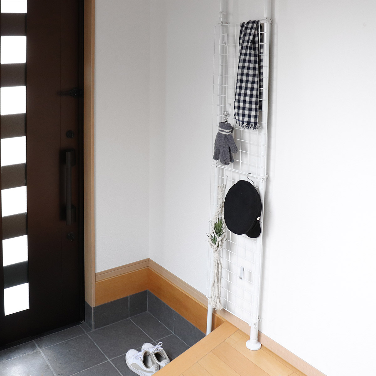 突っ張り パーテーション 突ぱりネット間仕切り 幅35cm 2台セット 突っ張りラック