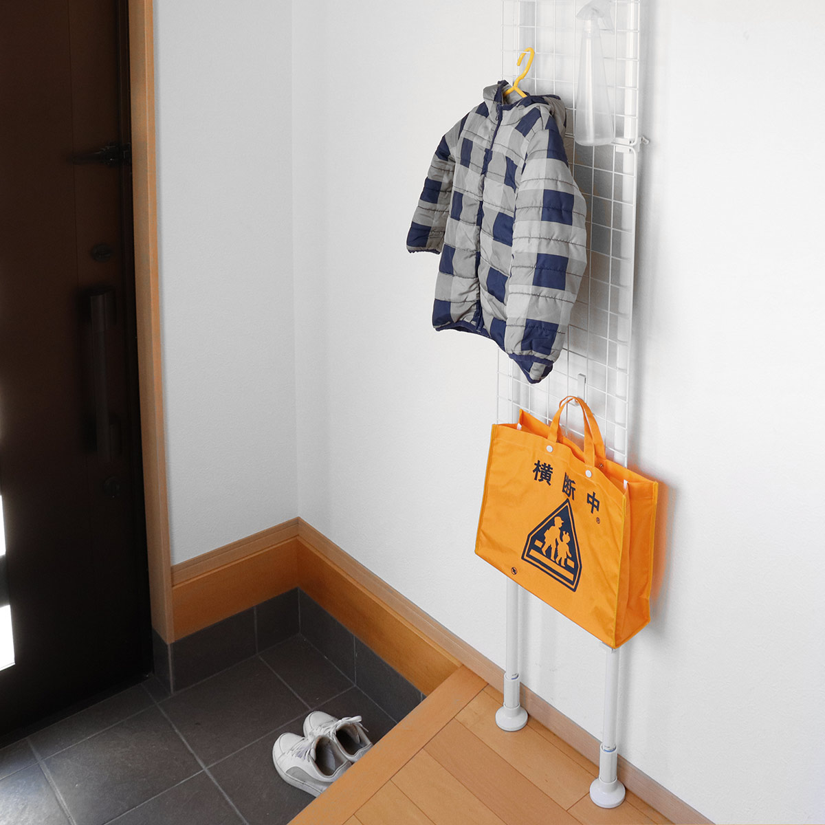 突っ張り パーテーション 突ぱりネット間仕切り 幅35cm 2台セット 突っ張りラック