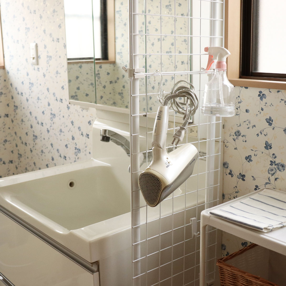 突っ張り パーテーション 突ぱりネット間仕切り 幅35cm 2台セット 突っ張りラック