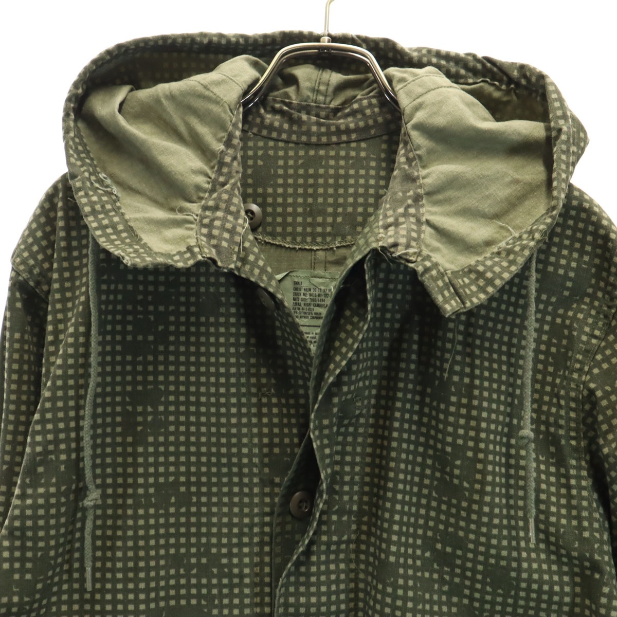 US ARMY アメリカ軍 80s 米軍 ヴィンテージ DLA ナイトカモ モッズコート S カーキ メンズ 古着