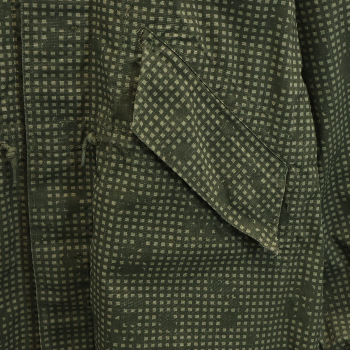 US ARMY アメリカ軍 80s 米軍 ヴィンテージ DLA ナイトカモ モッズコート S カーキ メンズ 古着