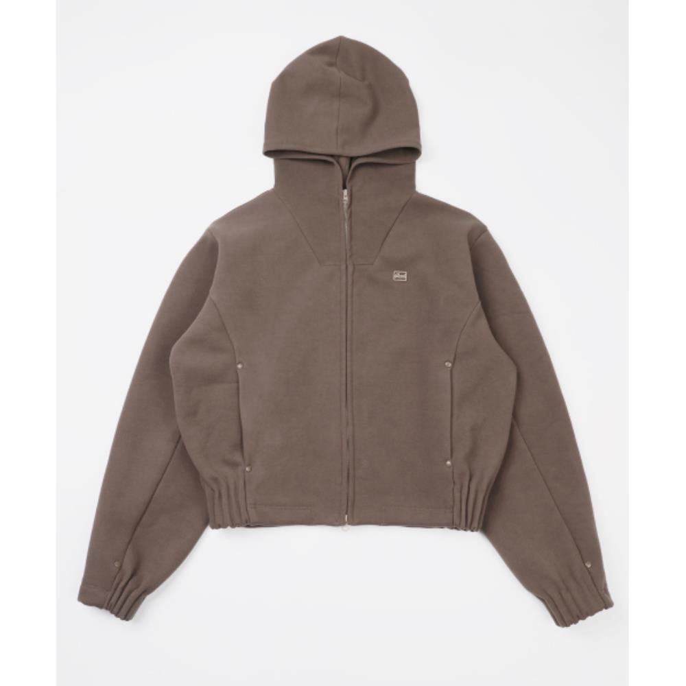 BADBLOOD Beyond Cash Soft Hood Zip-Up Tobacco w-hde24-04