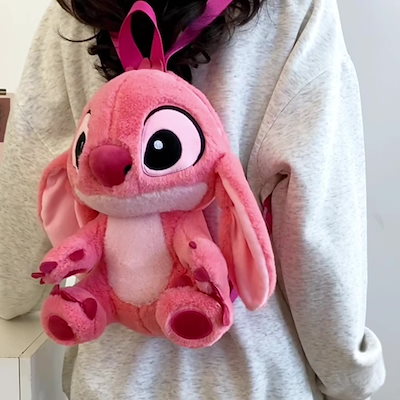 Qoo10] 新作 スティッチ ぬいぐるみ バックパッ : バッグ・雑貨