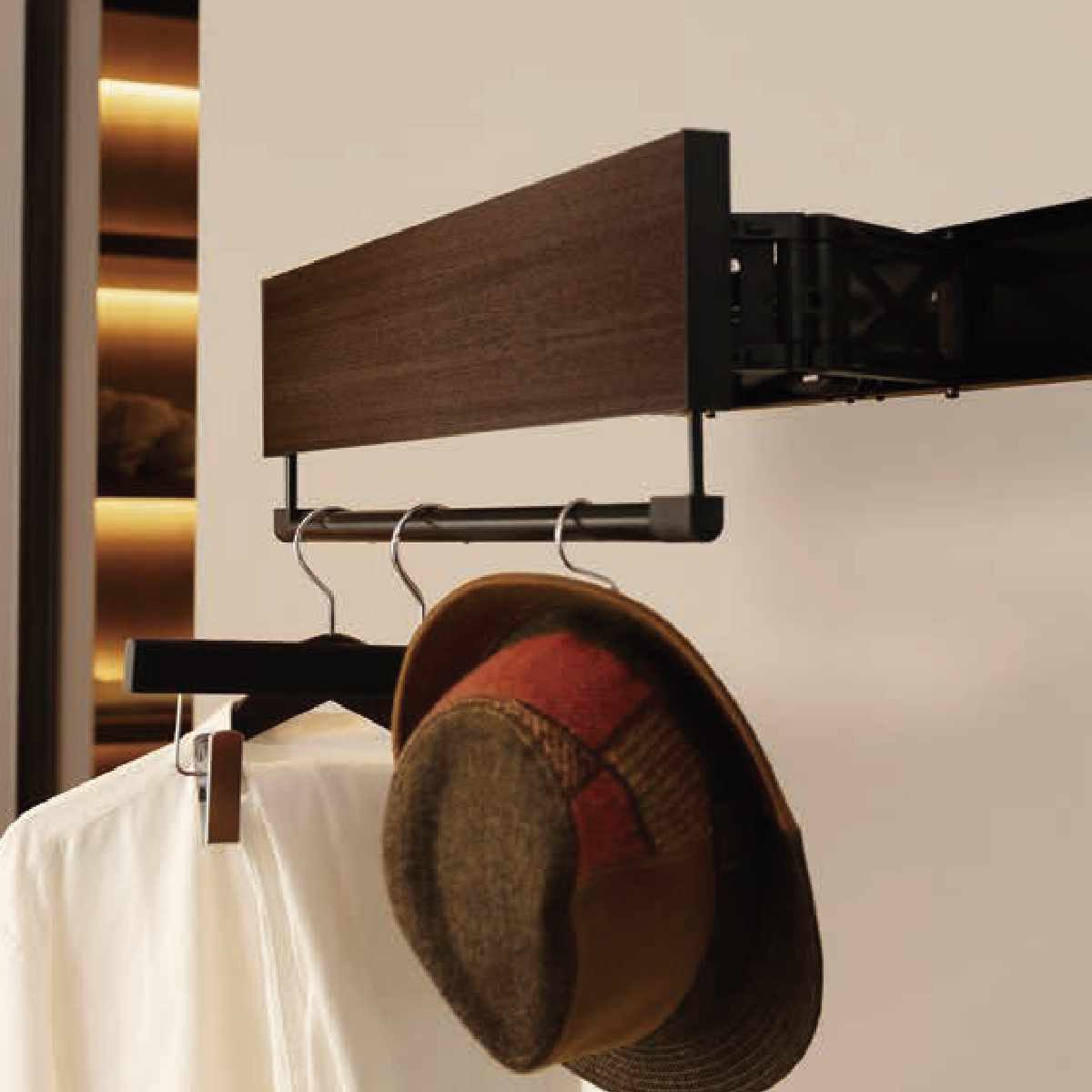 室内物干し DRY・WAVE インテリアハンガー スタンダード 幅60cm 衣類掛け インテリア ハンガー 展開式 ドライ・ウェーブ 日本製 インテリア物干し 60cm 壁付き 竿付き