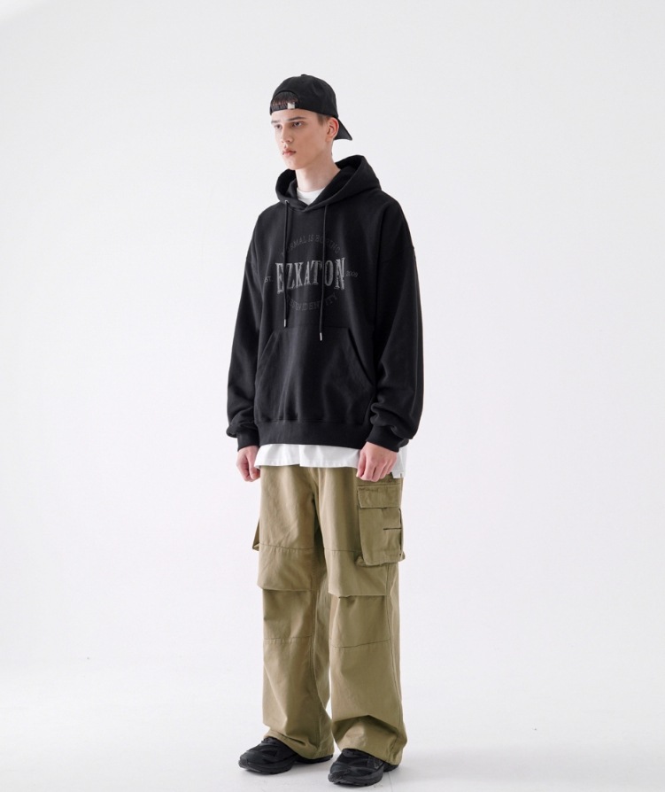 [ EZKATON ]★IDENTITY HEAVY COTTON HOODIE EZKATON] Identity Heavy Cotton Hoodie