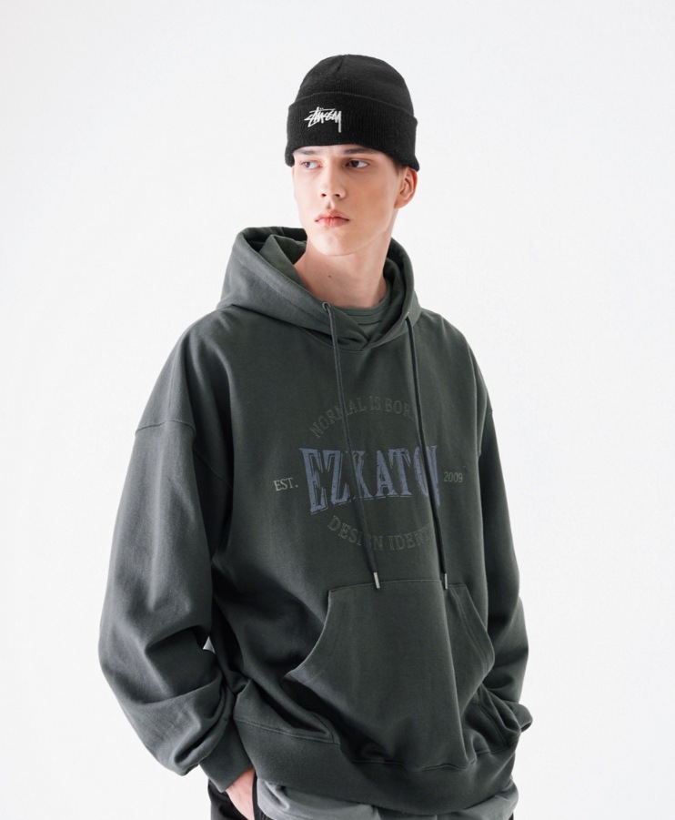 [ EZKATON ]★IDENTITY HEAVY COTTON HOODIE EZKATON] Identity Heavy Cotton Hoodie