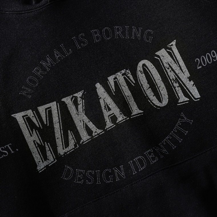 [ EZKATON ]★IDENTITY HEAVY COTTON HOODIE EZKATON】23FW☆ Identity Heavy Cotton Hoodie (EZKATON
