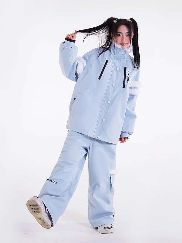 Qoo10] スノーボードウェア 上下セット レディー
