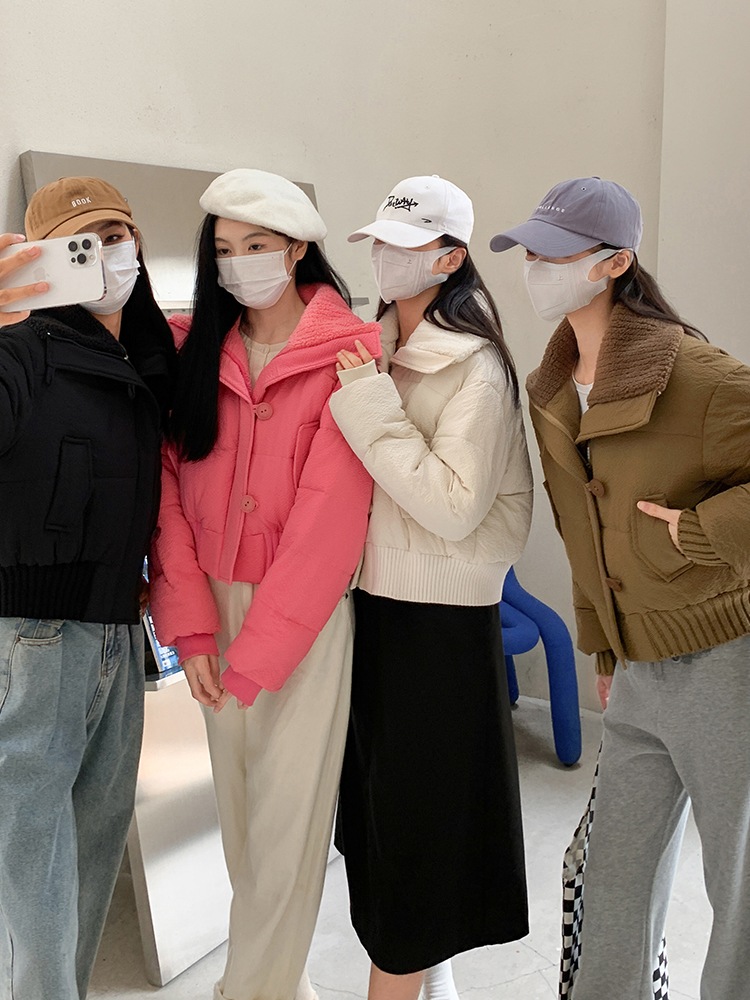 MF50 大人気 4色 韓国ファッション ダウンコート 大きいサイズ ダウンジャケット ショートコート 韓国 コート レディース服 コットン ジャケット レディース 韓国