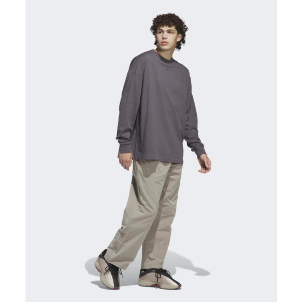 adidas Basketball Long Sleeve T-Shirt Gray JC7835 adidas Basketball Long Sleeve T-Shirt Gray JC7835