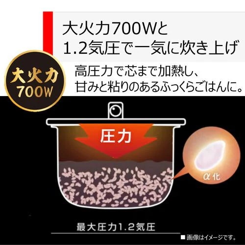 東芝 RC-6PXV(W) 圧力IH炊飯器 炎匠炊き 3.5合炊き ホワイト RC6PXV(W)