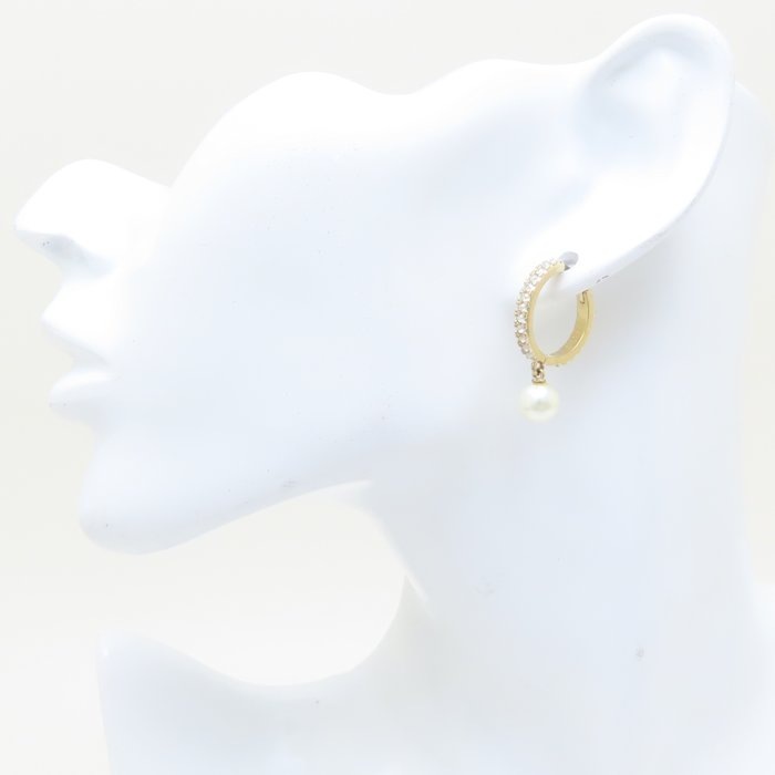 モンテーニュ ピアス クリスタル レジンパール GP ゴールドメッキ/293747【中古】 モンテーニュ ピアス クリスタル レジンパール GP ゴールドメッキ/293747【中古】