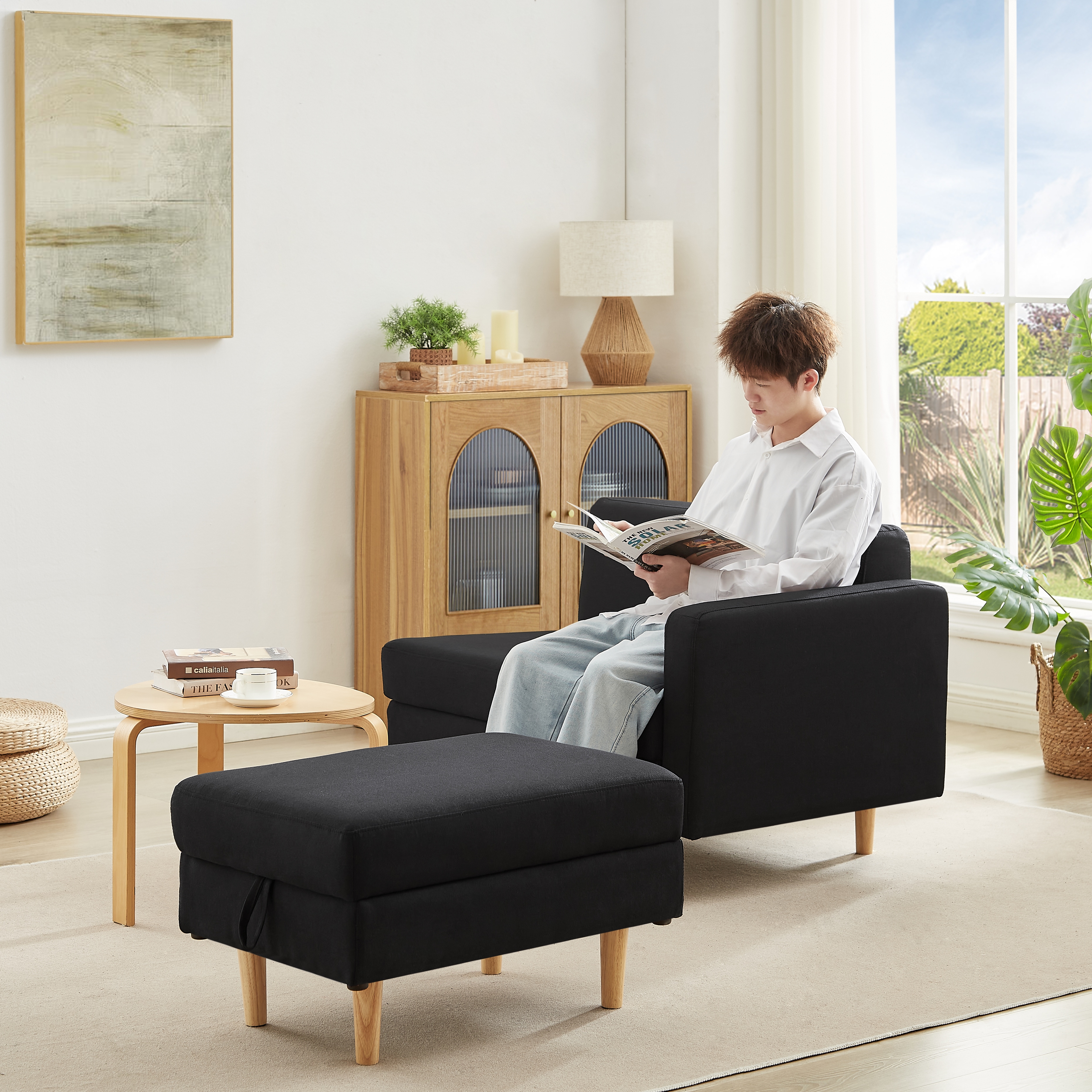 One Arm 2 Seater sofa+Ottoman ソファ 2人掛け Amazon｜One Arm 2 Seater sofa+Ottoman ソファ 2人掛け 収納付き