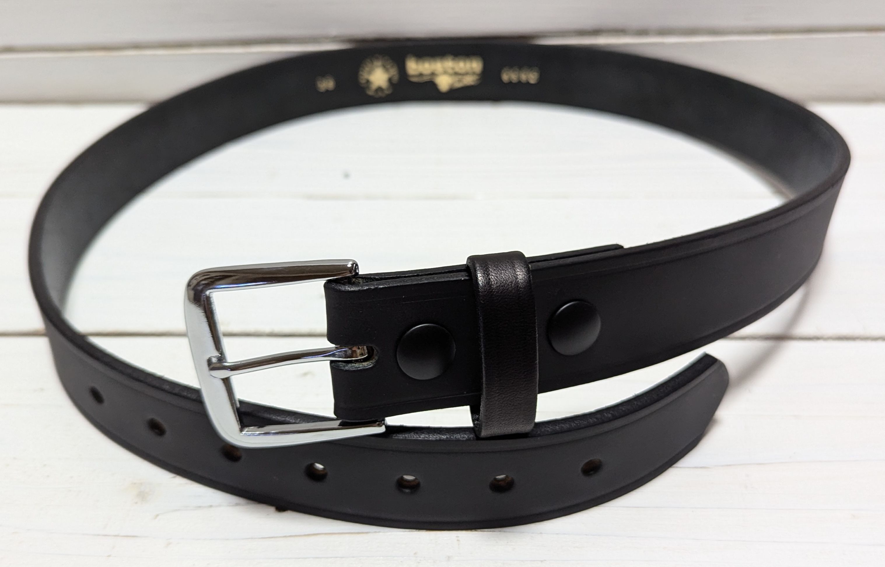 ボストンレザー アメリカ製 本革製 レザー ベルト 黒 ブラック メンズ BOSTON LEATHER BELT BLACK 003 ボストンレザー アメリカ製 本革製 レザー ベルト 黒 ブラック メンズ BOSTON LEATHER BELT BLACK 003