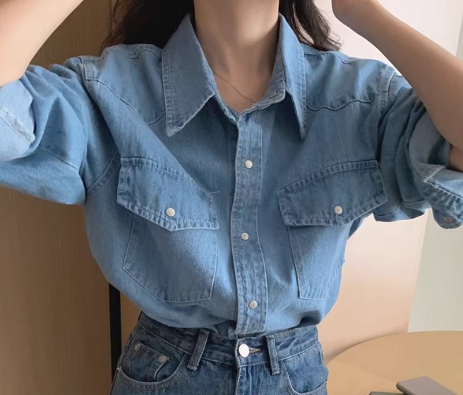 レディース トップス シャツ デニム 長袖 襟付き 角襟 オーバーサイズ 前開き ボタン アメカジ ブルーデニム 中厚手 シンプル カジュアル おしゃれ ラフ マニッシュ ボーイッシュ ベーシック レディース トップス シャツ デニム 長袖 襟付き 角襟 オーバーサイズ 前開き ボタン アメカジ ブルーデニム 中厚手 シンプル カジュアル おしゃれ ラフ マニッシュ ボーイッシュ ベーシック