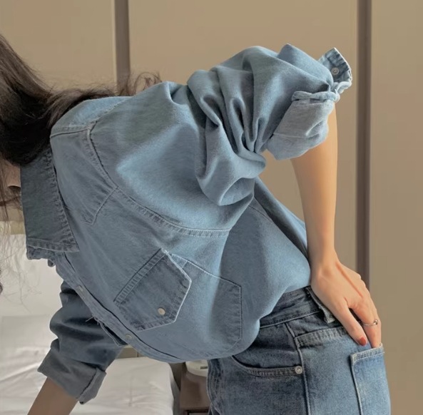 レディース トップス シャツ デニム 長袖 襟付き 角襟 オーバーサイズ 前開き ボタン アメカジ ブルーデニム 中厚手 シンプル カジュアル おしゃれ ラフ マニッシュ ボーイッシュ ベーシック レディース トップス シャツ デニム 長袖 襟付き 角襟 オーバーサイズ 前開き ボタン アメカジ ブルーデニム 中厚手 シンプル カジュアル おしゃれ ラフ マニッシュ ボーイッシュ ベーシック