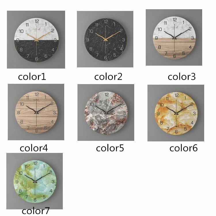 【急速出荷!】壁掛け時計 大理石柄 ウォールクロック 壁掛け時計 クロック インテリア おしゃれ 掛け時計 壁掛け モダン 新築祝い 透かし ギフト 電池 静音 30cm