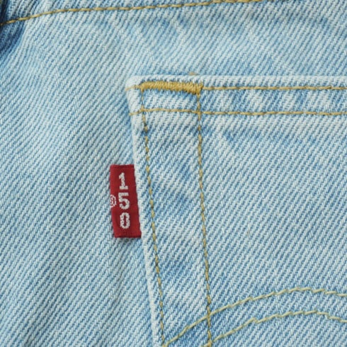 レディース デニムパンツリーバイス LEVIS501 150TH ANNIVERSARY FLOWER SHES CRAFTY501 150周年記念モデル フラワー