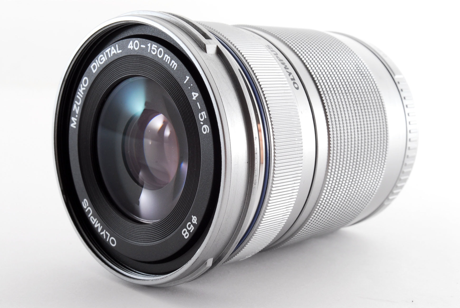 【中古】オリンパス OLYMPUS M.Zuiko DIGITAL 40-150mm f/4-5.6 R ED MSC シルバー 美品 マイクロフォーサーズマウント ズームレンズ